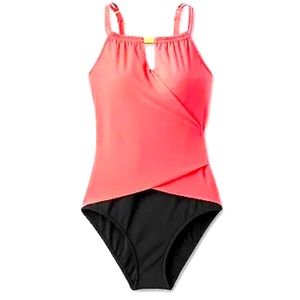 AQUA GREEN Womens One Piece Bathing Suit Sz Small NWT